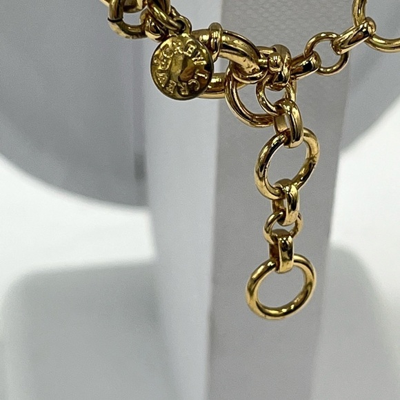 J. Crew Peach Faux Pearl Bauble Statement Gold Tone Necklace - Picture 8 of 13